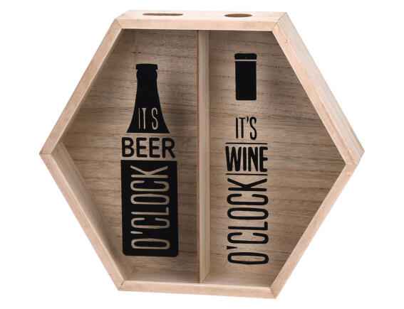 Δοχείο συλλογής φελλών & καπακιών Ξύλινο, με διαστάσεις 35x7x30cm