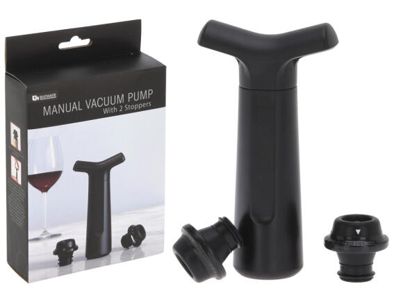 Σετ Αντλία Αέρα Κρασιού Μεταλλική 13 cm - 3 τεμάχια