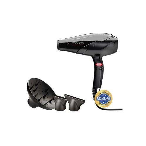 GA.MA Επαγγελματικό Πιστολάκι Μαλλιών με 2 Στόμια & Φυσούνα 2400 W SH1601/PL5500ION.NR