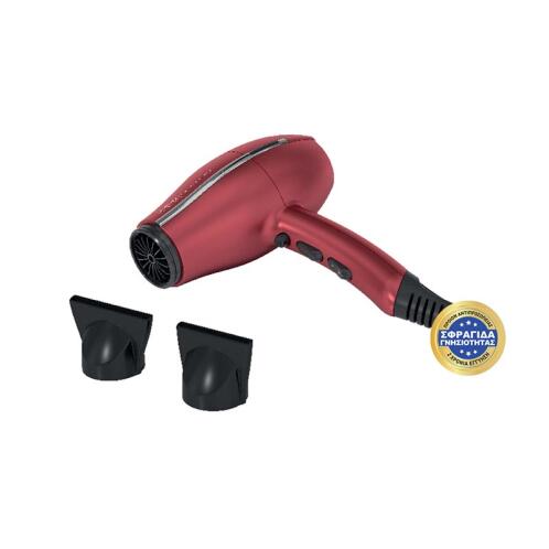 GA.MA Επαγγελματικό Πιστολάκι Μαλλιών με 2 στόμια & Φυσούνα 2000 W A11.UL3800DC.RS