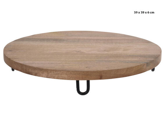 Δίσκος σερβιρίσματος Ξύλο Μango, 39 x 39 x 6cm