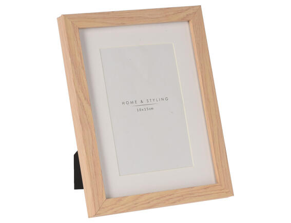 Κορνίζα H&S Collection με πασπαρτού, βάση, διαστάσεις 17x22cm και διαστάσεις φωτογραφίας 10x15cm