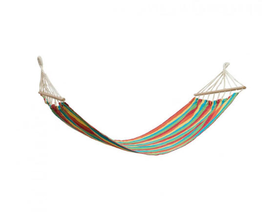 Heinner Αιώρα (YGH046) με ξύλο, 200x80cm, Μπλε/Κόκκινο