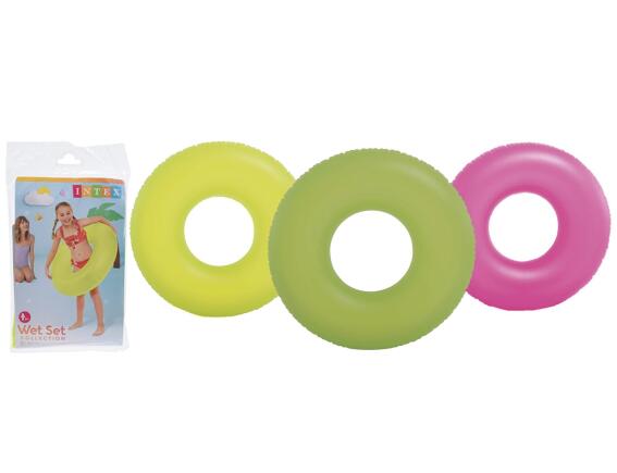 Φουσκωτό σωσίβιο κουλούρα Intex , 91x91cm, σε 3 επιλογές χρωμάτων