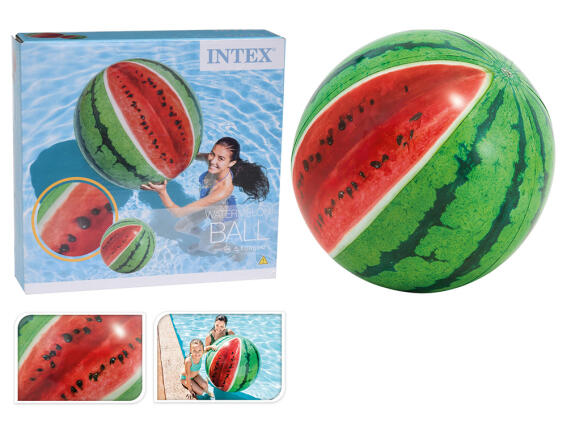 Φουσκωτή μπάλα θαλάσσης καρπούζι Intex με διάμετρο 107cm