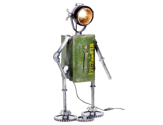 Επιτραπέζιο μεταλλικό φωτιστικό Robot (74939) με λαμπτήρα Ε27 και διαστάσεις 32x22x72cm