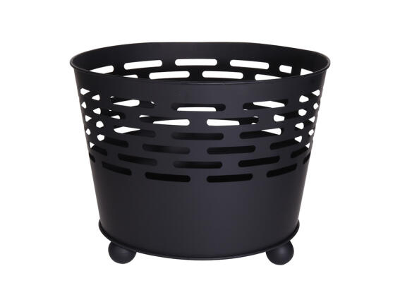 Εστία φωτιάς εξωτερικού χώρου με πόδια στήριξης, 45x35.5cm, Μαύρο