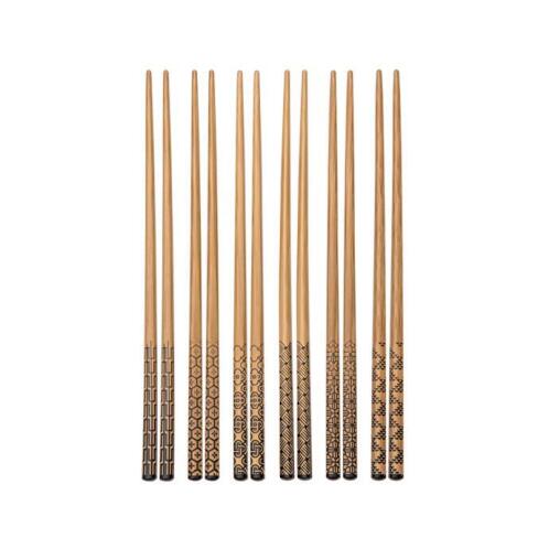Tescoma Chopsticks Μπαμπού Με Βάσεις 22,6cm Σετ 6 Τεμαχίων Nikko