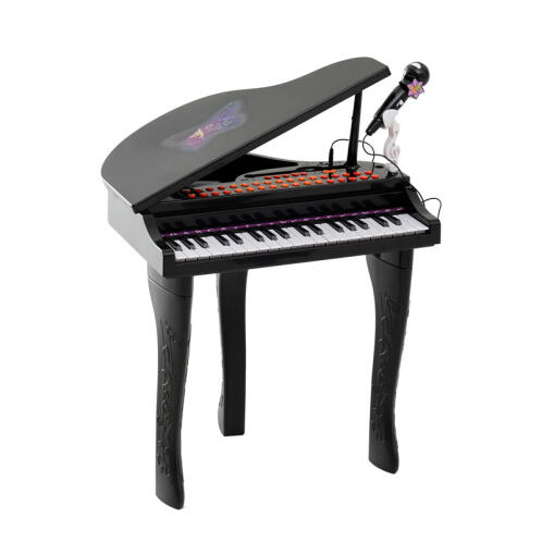Παιδικό Ηλεκτρονικό Πιάνο με Κάθισμα και Μικρόφωνο HOMCOM 390-003BK
