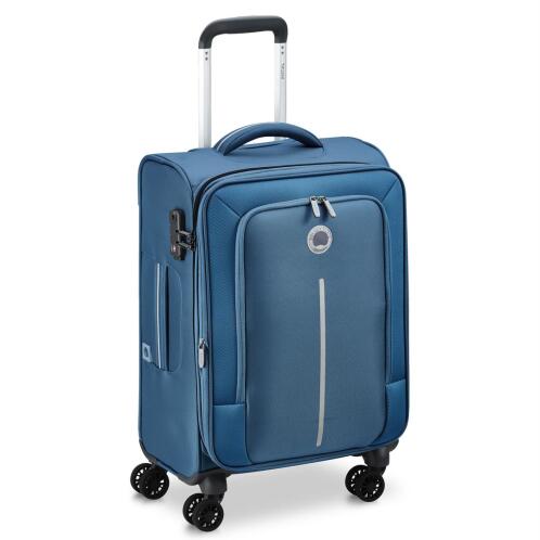 Delsey Βαλίτσα καμπίνας expandable soft 55x35x24/29cm σειρά Caracas Night Blue