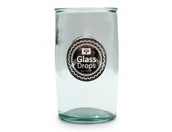 Glass Drops Ποτήρι Αuthentic (2177) Από ανακυκλωμένο γυαλί, Χωρητικότητας 450ml, Διαστάσεων Ø 8 x Υ 14 cm