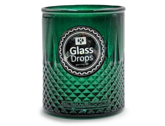 Glass Drops Ποτήρι Diamante (2394DB734) Από ανακυκλωμένο γυαλί, Χωρητικότητας 400ml, Διαστάσεων Ø 8.7 x Υ 10.5 cm, Albahaca