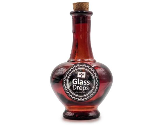 Διακοσμητικό Μπουκάλι με πώμα Glass Drops Navarra (5622DB738) Aπό 100% ανακυκλωμένο γυαλί, Xωρητικότητας 250ml, Διαστάσεων Ø 9 x Υ 15 cm, Terracotta