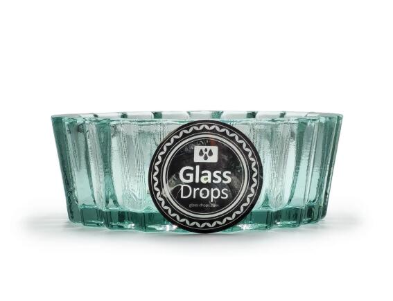 Γυάλινο Mπωλ Glass Drops Coca Cola (9013)  Aπό 100% ανακυκλωμένο γυαλί, Xωρητικότητας 350ml, Διαστάσεων Ø 14 x Υ 5 cm