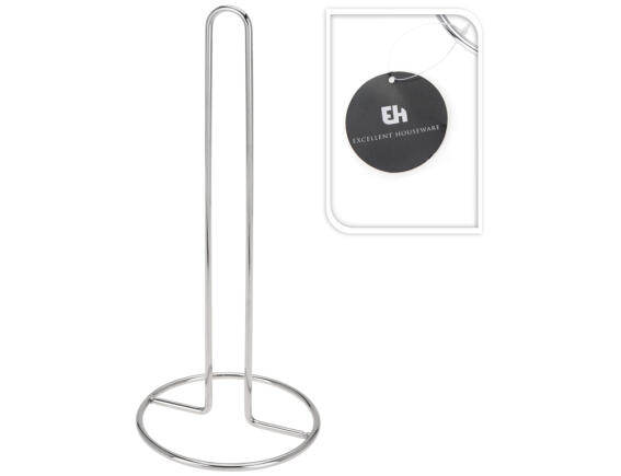 Βάση για Ρολό Κουζίνας Excellent Houseware με διαστάσεις 12.5x32.5cm - Ασημί