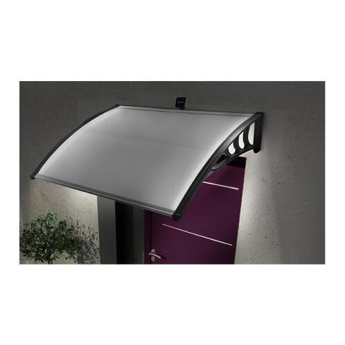 Πλαστικό Κιόσκι - Τέντα Πόρτας Εισόδου με Ηλιακό LED Φωτισμό 80 x 150 cm SPM 40070220