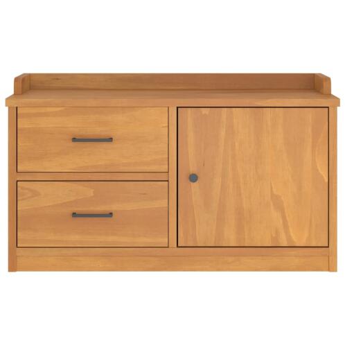 vidaXL 4010463 Sandnes Ξύλινος Πάγκος Χωλ 87x40x50 cm με Αποθηκευτικό Χώρο
