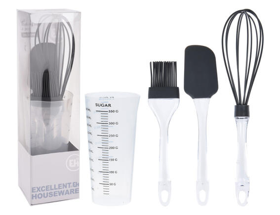 Σετ εργαλεία ζαχαροπλαστικής Εxcellent Houseware - 4 τεμάχια