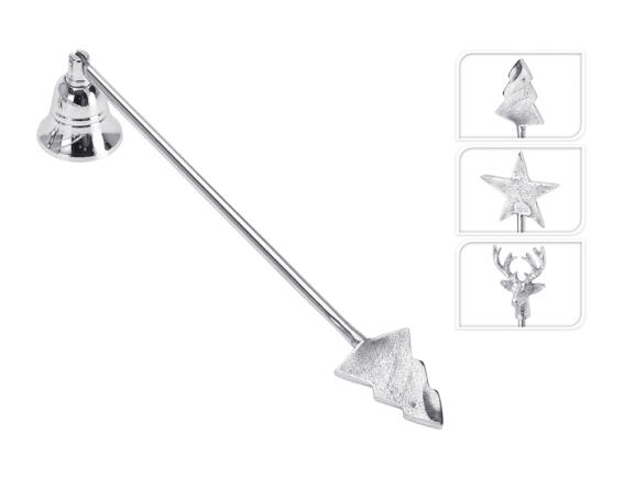 Κηροσβέστης μεταλλικός, 29x5x5cm, σε 3 επιλογές σχεδίου