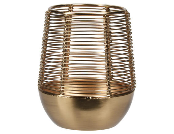 Διακοσμητικό Κηροπήγιο με διαστάσεις 10x12cm, Χρυσό