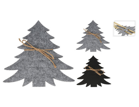 Σετ χριστουγεννιάτικη θήκη για μαχαιροπίρουνα σε 2 επιλογές χρώματος - 4 τεμάχια