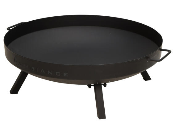 Εστία φωτιάς εξωτερικού χώρου Ambiance με βάση, 75x27cm, Μαύρο