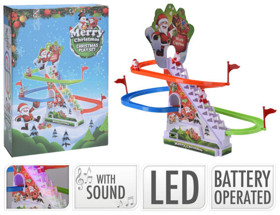 Χριστουγεννιάτικη Πίστα Αναρρίχησης με ήχο και LED φωτισμό