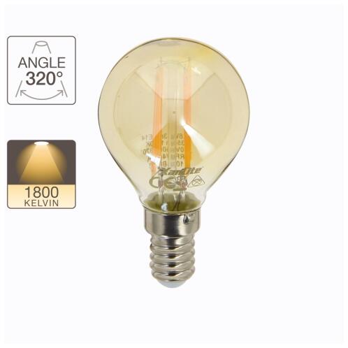 XANLITE ΛΑΜΠΤΗΡΑΣ LED DECO P45 E27 3,8W (30W) ΖΕΣΤΟ ΛΕΥΚΟ ΦΩΣ 1800K 340LM
