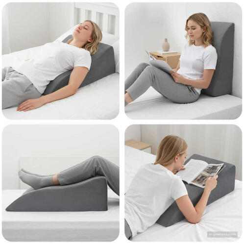 vidaXL Μαξιλάρι Καθίσματος Ποδιών 68x40x18cm σε Γκρι χρώμα 42020187
