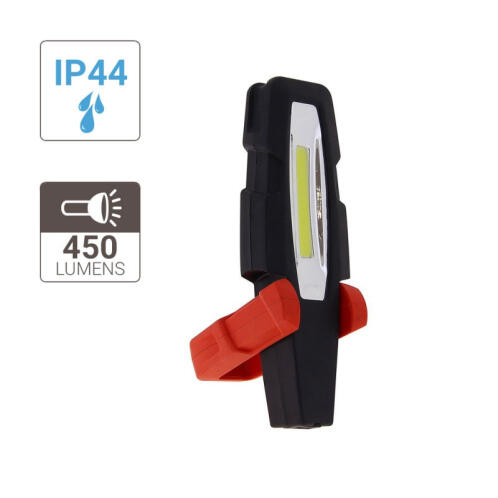 XANLITE ΦΑΚΟΣ ΜΠΑΤ. ΕΠΑΝΑΦ. LED 450 LM ΕΩΣ 15 Μ. ΑΠΟΣΤΑΣΗ ΜΕ ΓΑΝΤΖΟ ΜΑΓΝΗΤΗ ΠΕΡΙΣΤΡΟΦΗ IP44 19X6CM