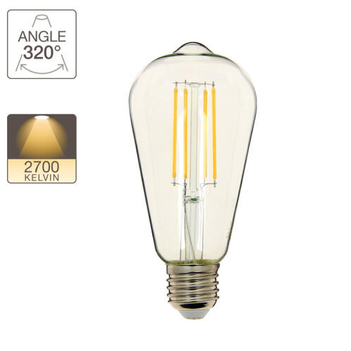 XANLITE ΛΑΜΠΤΗΡΑΣ LED FILAMENT ST64 E27 8W 2700Κ 1055LM