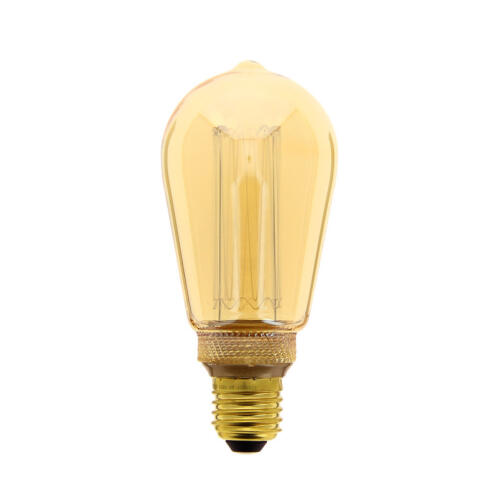 Xanlite Λαμπτήρας Led Deco Edison Με Ολόγραμμα St64 E27 4W (20W) Ζεστό Λευκό Φώς 1800K 200Lm