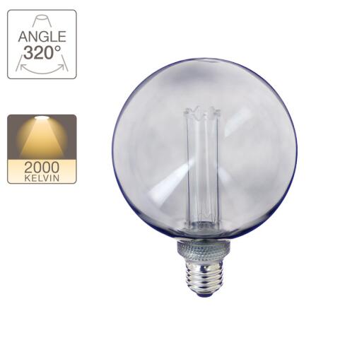 Xanlite Λαμπτήρας Led G125 Deco Ολόγραμμα E27 4W (11W) Ζεστό Λευκό Φώς 1800K 100Lm