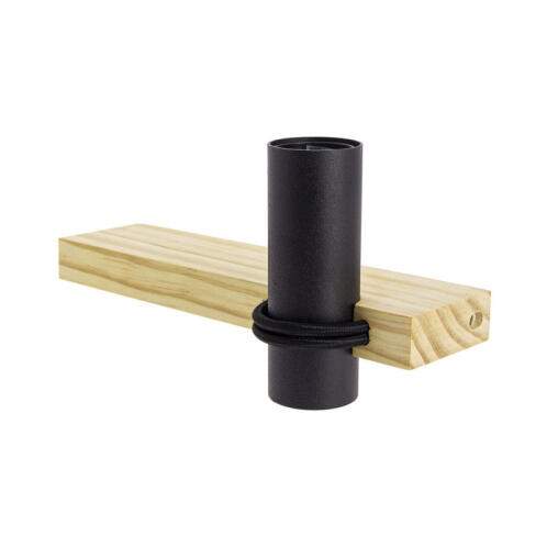 XANLITE DECO ΦΩΤΙΣΤΙΚΟ ΑΠΟ ΦΥΣΙΚΟ ΞΥΛΟ ΚΑΙ ΜΑΥΡΟ ΜΕΤΑΛΟ ΒΑΣΗ Ε27