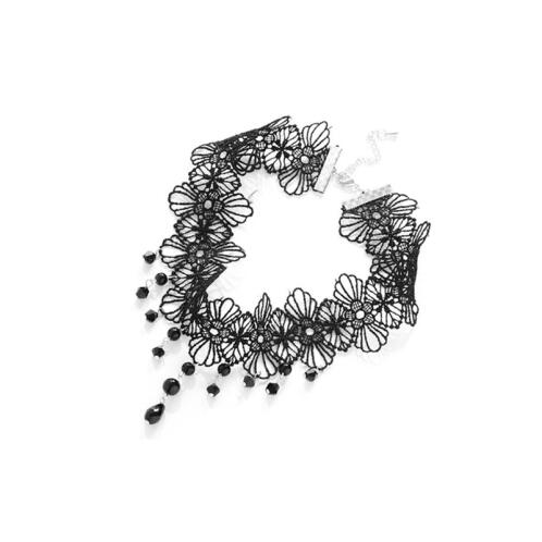 Philip Jones Choker με Μαύρα Κρύσταλλα