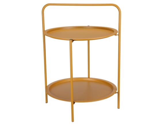 Τραπεζάκι Bοηθητικό με διαστάσεις 50x66cm - Mέταλλο - Mustard Yellow