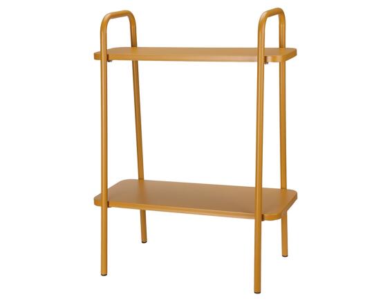 Βάση Φυτών με 2 επίπεδα και διαστάσεις 50x26x66cm - Mέταλλο - Mustard Yellow