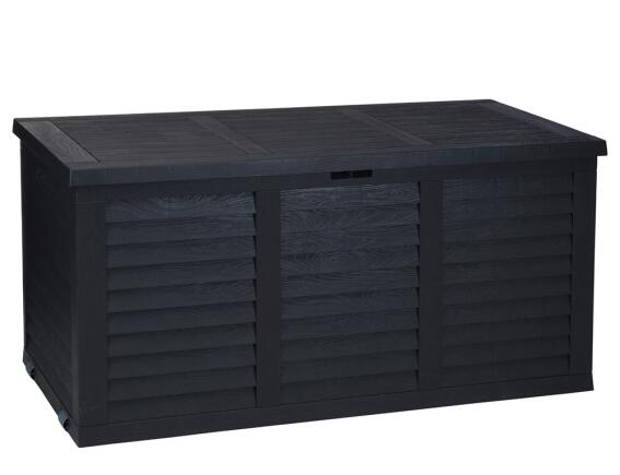 Μπαούλο Αποθήκευσης Κήπου με Χωρητικότητα 300lt και Διαστάσεις 120x52x58cm - Μαύρο