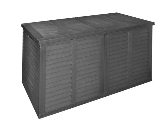 Μπαούλο Αποθήκευσης Κήπου με Χωρητικότητα 750lt και Διαστάσεις 155x66x80cm - Γκρι