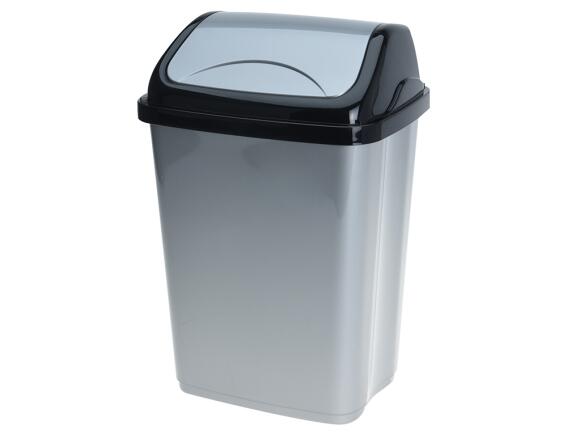 Κάδος Απορριμμάτων με Χωρητικότητα 5lt - Γκρι/Μαύρο