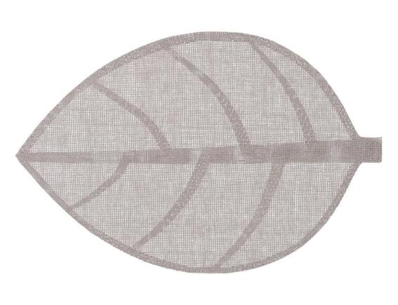 Σουπλά Secret de Gourmet σε σχήμα φύλλου, με διαστάσεις 50x33cm - Light Grey