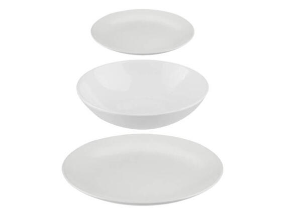 Secret De Gourmet Σετ Πιάτων Colorama White - 18 τεμάχια