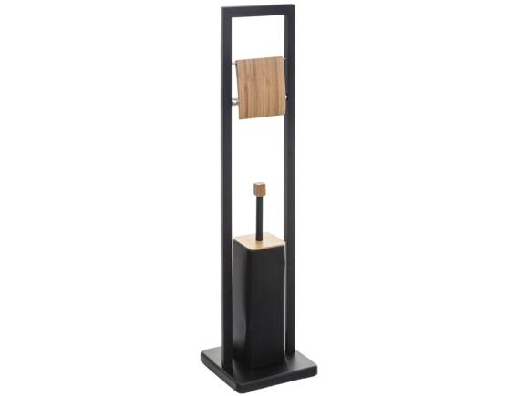 5Five Βάση Χαρτιού Τουαλέτας Με Πιγκάλ με διαστάσεις 20x20x80cm - Μαύρο