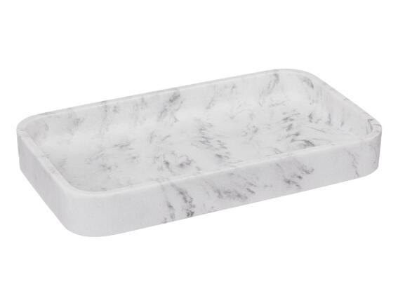 Θήκη για σαπούνι 5Five με διαστάσεις 19x11x2,5cm - Λευκή