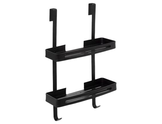 Ραφιέρα Μπάνιου 5Five με 2 ράφια και διαστάσεις 32.5x16x60cm - Μεταλλικό - Απόχρωση Μαύρου