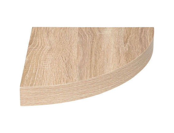 5five Γωνιακό Ράφι τοίχου με διαστάσεις 25x25x3.8cm - Σε απόχρωση ξύλου