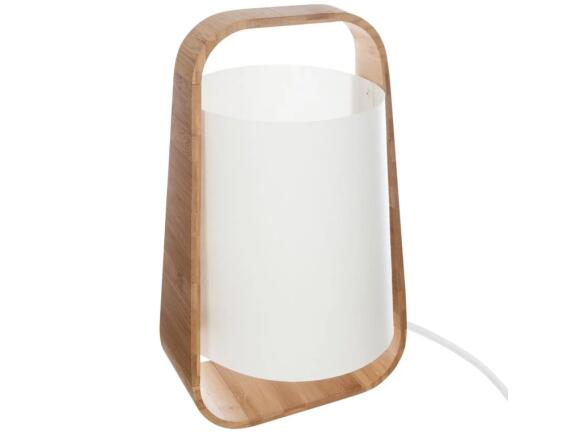 Επιτραπέζιο φωτιστικό Atmosphera με λαμπτήρα Ε14 και διαστάσεις  21x19.5x35cm - Καφέ/Λευκό