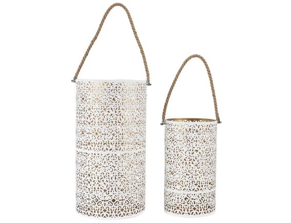 Σετ Διακοσμητικά Φανάρια Home Deco Factory με χερούλι και διαστάσεις 20x39cm και 15x27cm - 2 τεμάχια