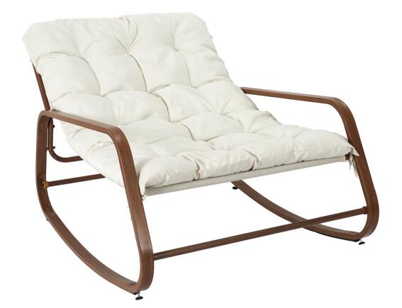 Πολυθρόνα κήπου Miami Home Deco Factory με μαξιλάρι και διαστάσεις 92x130x69cm