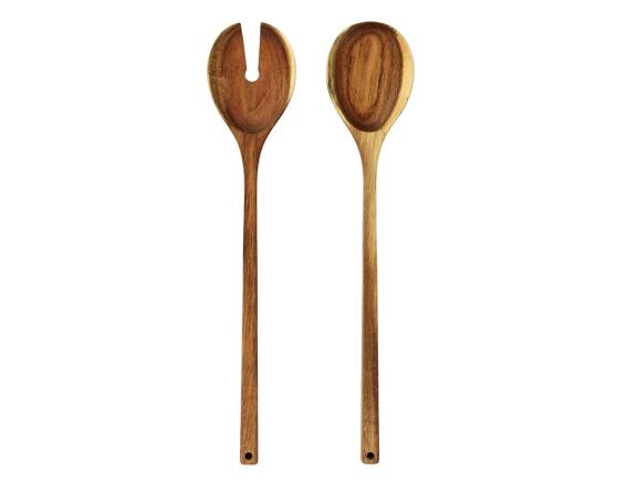 Σετ Κουτάλες Σερβιρίσματος Home Deco Factory από Ξύλο Ακακίας - 2 τεμάχια